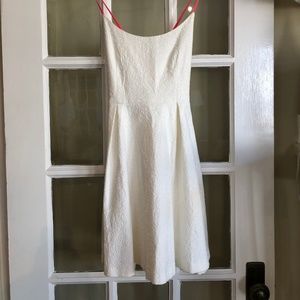 S | Zara | Mini Dress | White | Pink Straps
